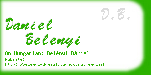 daniel belenyi business card