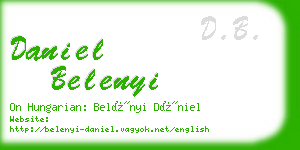 daniel belenyi business card